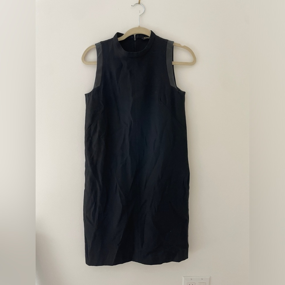 Massimo Dutti black sleeveless mini dress
